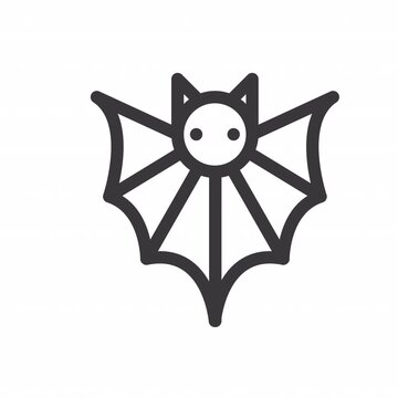 bat animation icon for social media, presentations, videos, websites. alpha channel