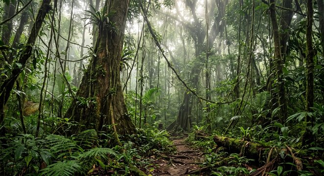 Tropenwald in der Regenzeit
