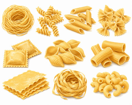 talian Pasta Shapes Collection