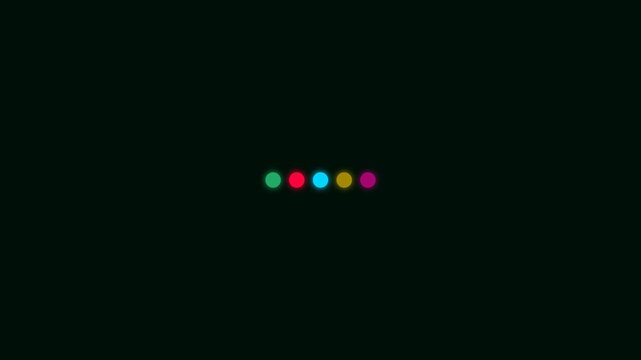 Colorful Motion of Dots Creating Dynamic Visual Effects in a Modern Digital Animation.