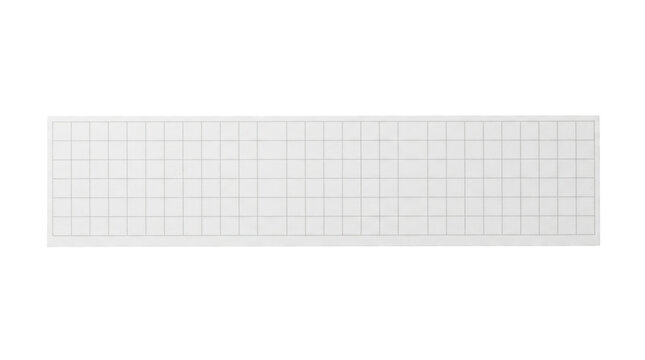 A rectangular grid of squares isolated on transparent background