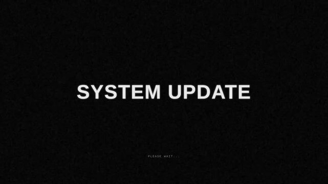 Motion System Update Video Motion Sequence Showing System Update Process in Progress.