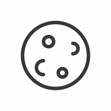 Moon animation icon for social media, presentations, videos, websites. Alpha Channel