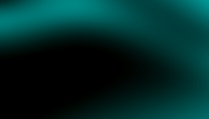 Obraz premium Abstract dark teal and black gradient background with smooth lighting effect