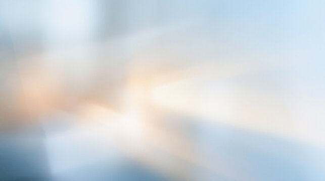 Abstract Soft Blue and Warm Light Bokeh Background