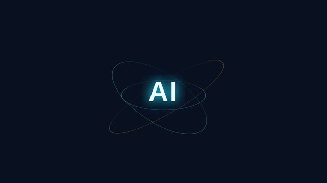 Dynamic motion AI technology visualization with glowing neural network effects for digital innovation.