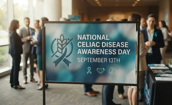National Celiac Disease Awareness Day September 13th Sign at Event