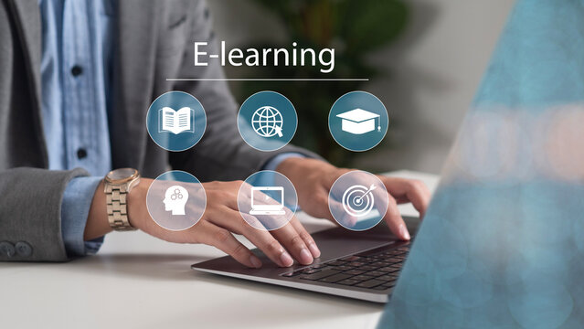 The concept of online skills development courses during social distancing at home to prepare for career paths: online learning.