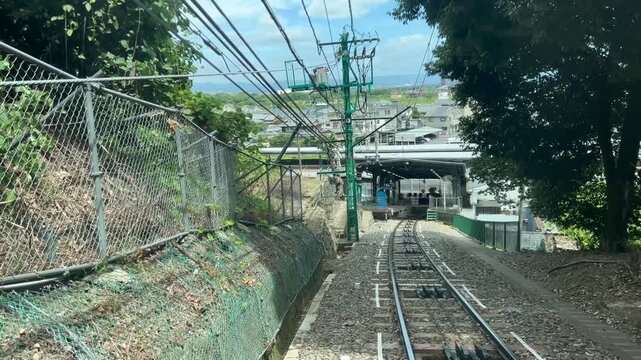 石清水八幡宮の男山ケーブルからの夏の風景