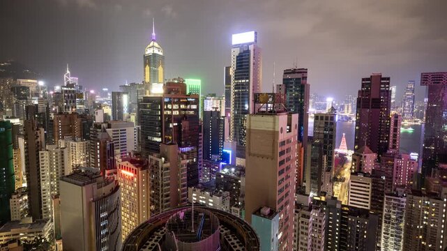 Hong Kong island amazing skyline