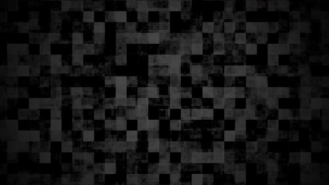 Abstract dark pixelated glitch texture digital noise mosaic pattern black grey geometric background for tech, cyber, or modern industrial designs.
