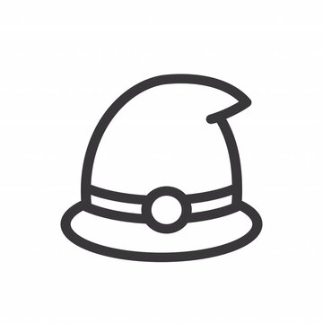 Witch Hat animation icon for social media, presentations, videos, websites. Alpha Channel