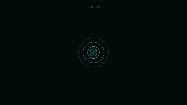 Abstract motion graphics with concentric circles and dynamic visual effects for digital design.