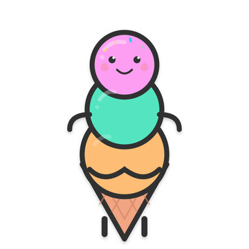 Vector 35 cute custom ice crea