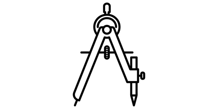 Drafting tool, also known as a compass, is used in technical drawing and mathematics for creating circles and arcs.