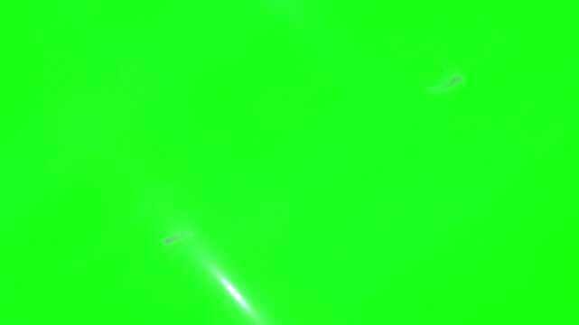 Purple lightning bolts strike across a green screen background with pause symbol with video purple electricity animation thunder digital chroma effect energy storm with flash