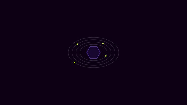Dynamic motion visualization with vibrant concentric circles and glowing effects.
