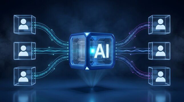 Artificial intelligence connecting people with data streams