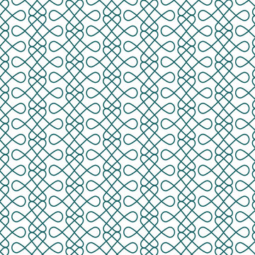 interlocking loop geometric seameless pattern infinity line art background