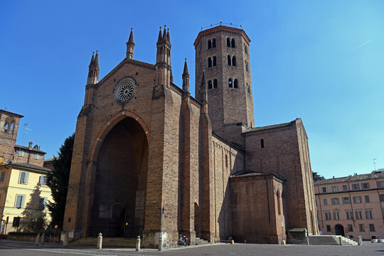 Basilica of Sant'Antonino in Piacenza, a famous Romanesque building dating back to the 11th century and dedicated to the patron saint of the city