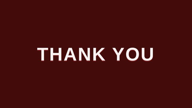 Motion Thank You Video Motion Graphics with Dynamic Text for Appreciation and Gratitude.