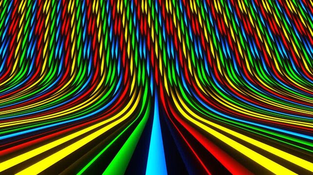 Multicolor Particles Motion Down Background VJ Loop in 4K