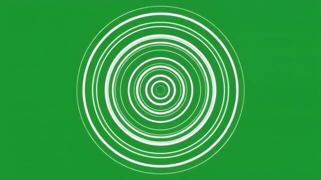 White Calibration Rings Expanding and Contracting Rhythmically