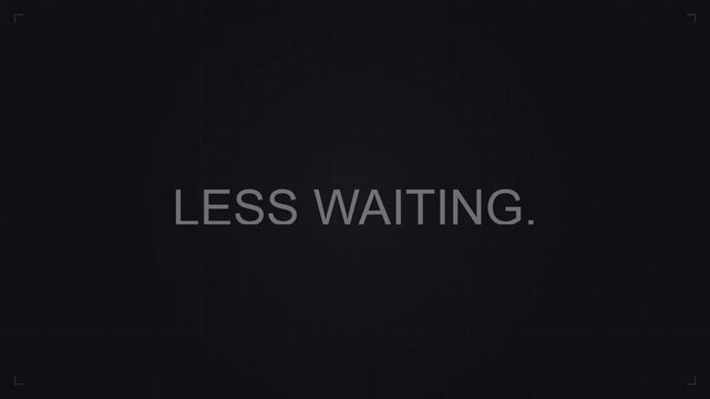 Minimalist Text Animation: Less Complexity, Waste, Waiting, More Time & Results, Do More Simply