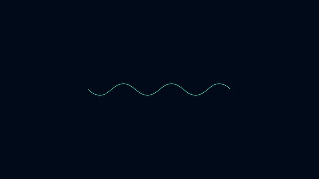 Dynamic Motion of Wavy Lines in Video Motion Abstract Background for Creative Design.