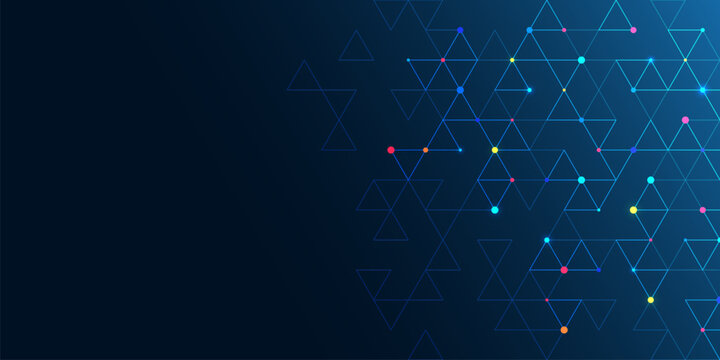 Abstract vector background with a geometric pattern of triangle shapes. Graphic design element 