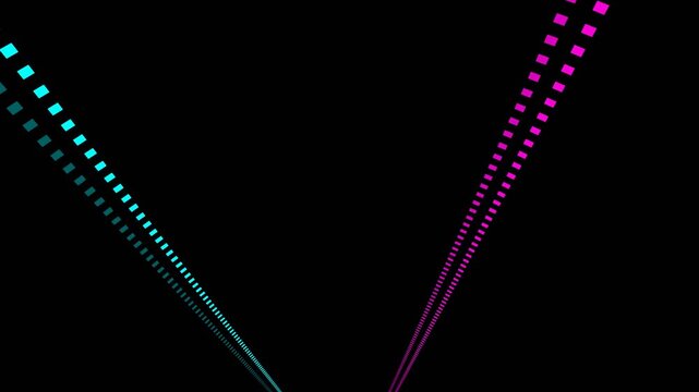Pink and Cyan Neon Squares Flicker Background VJ Loop in 4K