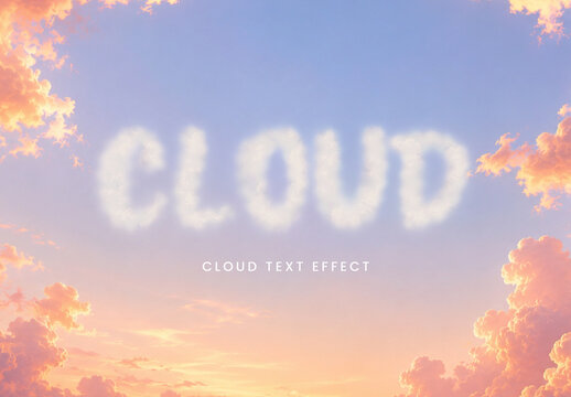 Cloud Text Effect