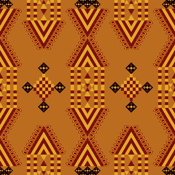 Ethnic Geometric Tribal Aztec Seamless Pattern From KawiKan.