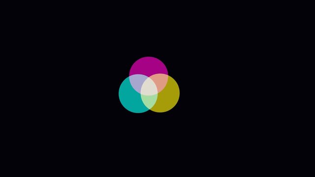 Colorful Motion Abstract with Overlapping Circles for Creative Visuals.