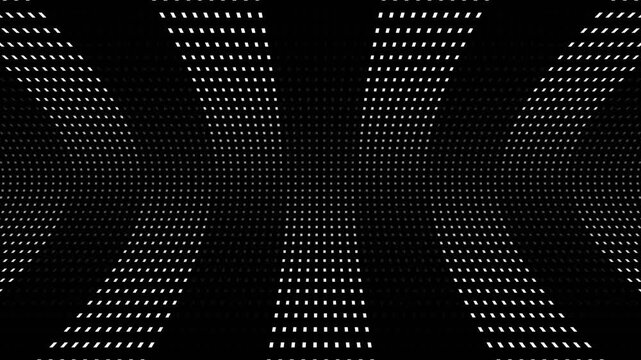 White Neon Square Curves Background VJ Loop in 4K
