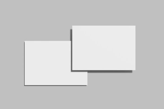 A5 Landscape Mockup Design Blank	
