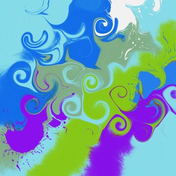 Modern abstract illustration featuring dynamic shapes, flowing forms, creative textures, and harmonious visual composition. A contemporary artistic design with a unique a