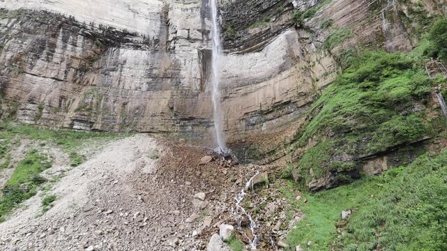 Okatse waterfall in the beautiful Okatse Canyon in Georgia