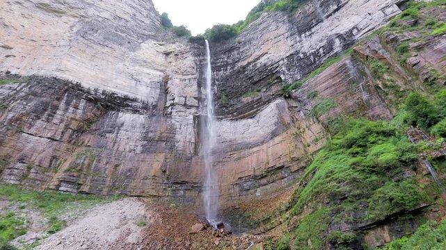 Okatse waterfall in the beautiful Okatse Canyon in Georgia