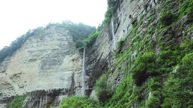 Okatse waterfall in the beautiful Okatse Canyon in Georgia