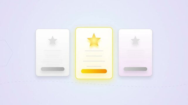 Premium Subscription Pricing Plan with Golden Star Highlight