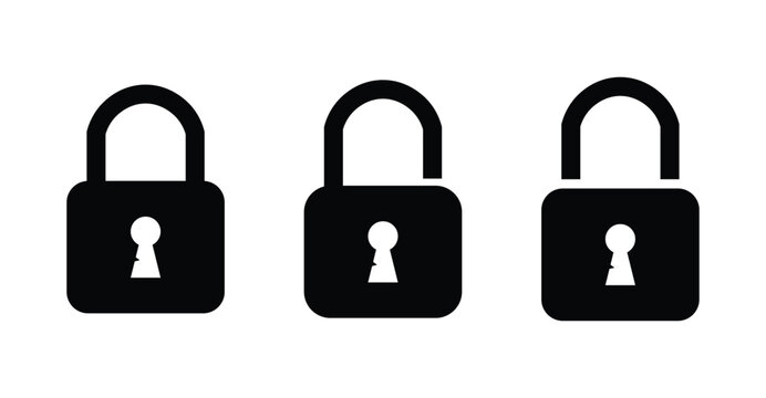 Essential collection of secure padlock icons symbolizing digital protection, access control, and data privacy for various online security needs