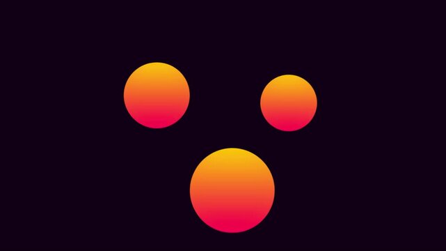 Abstract liquid gradient morphing spheres animation, smooth fluid motion background, vibrant orange and pink metaball shape transition 4k