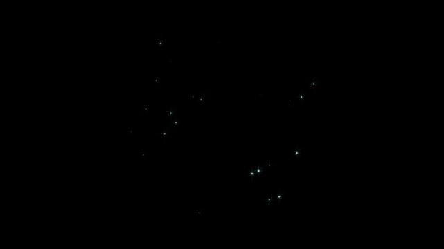 magic glow shimmer effect, glowing particle burst,luxury white sparkles stars with bokeh light effects blinking starlight particles..fairy dust glitter trail burst on black screen,4k animation