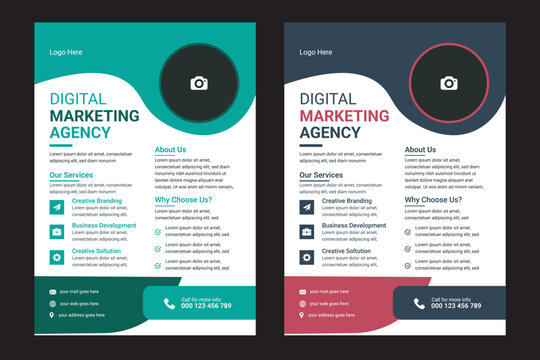 business flyer bundle or corporate flyer template set Orange and Blue color. corporate flyer, business proposal, promotion flyer flyer. creative corporate trendy unique business marketing agency flyer