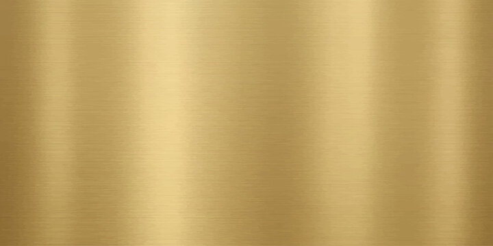 Gold brushed metal texture background with abstract shine. Brass surface with fine vertical lines. Luxury design for banner, wallpaper, cover and backdrop.