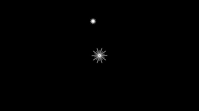 Firework circle burst animation, Firework circle burst animation, line explotion on 4K black screen. shiny circle burst and firework explosion animation loop. Line, shiny, explosion.Circle burst.