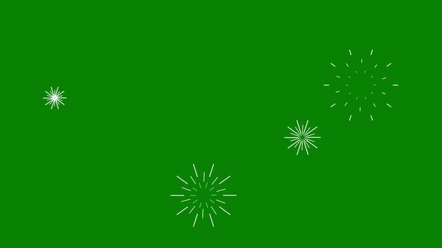 Circle burst, Glowing circle burst fireworks explosion animation, transparent green screen firework effect. vector explosions motion effects, blast with shiny pop-up explosion 4k  animation.