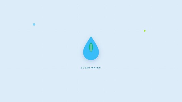 Motion of a Water Drop Falling with Splash Effect in Slow Motion for Visual Impact.