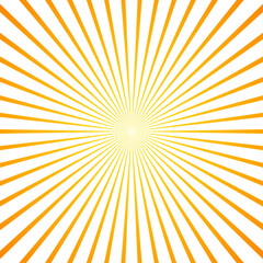 Obraz premium Intense black and yellow sunburst pattern with sharp radiating rays emanating from the center, creating a bold retro comic style background, for posters, advertising and